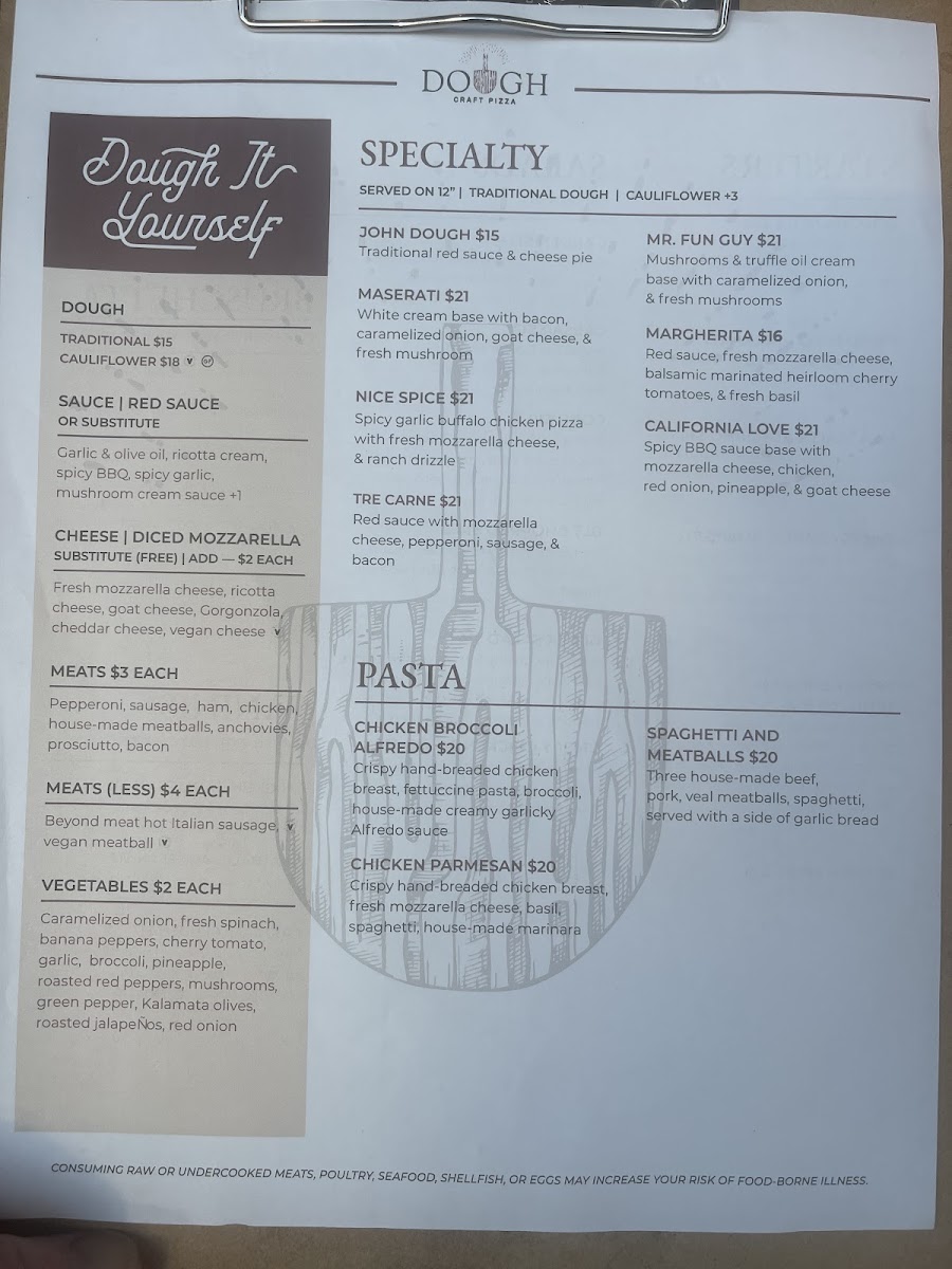 Menu Dough Craft Pizza-2